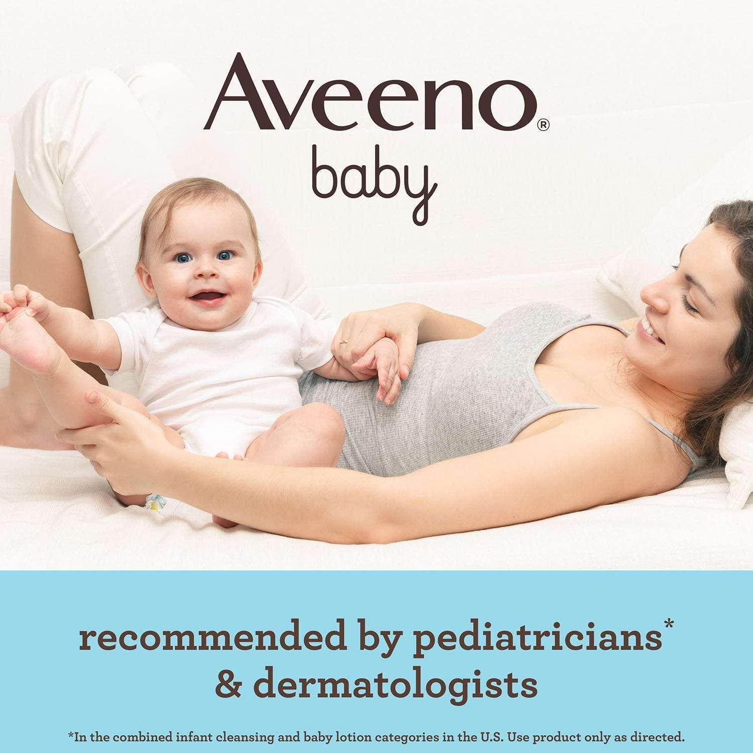Aveeno Baby Daily Moisture Lotion with Pump, 24hr Protection, 18 fl. oz., 2 pk. - Image 5