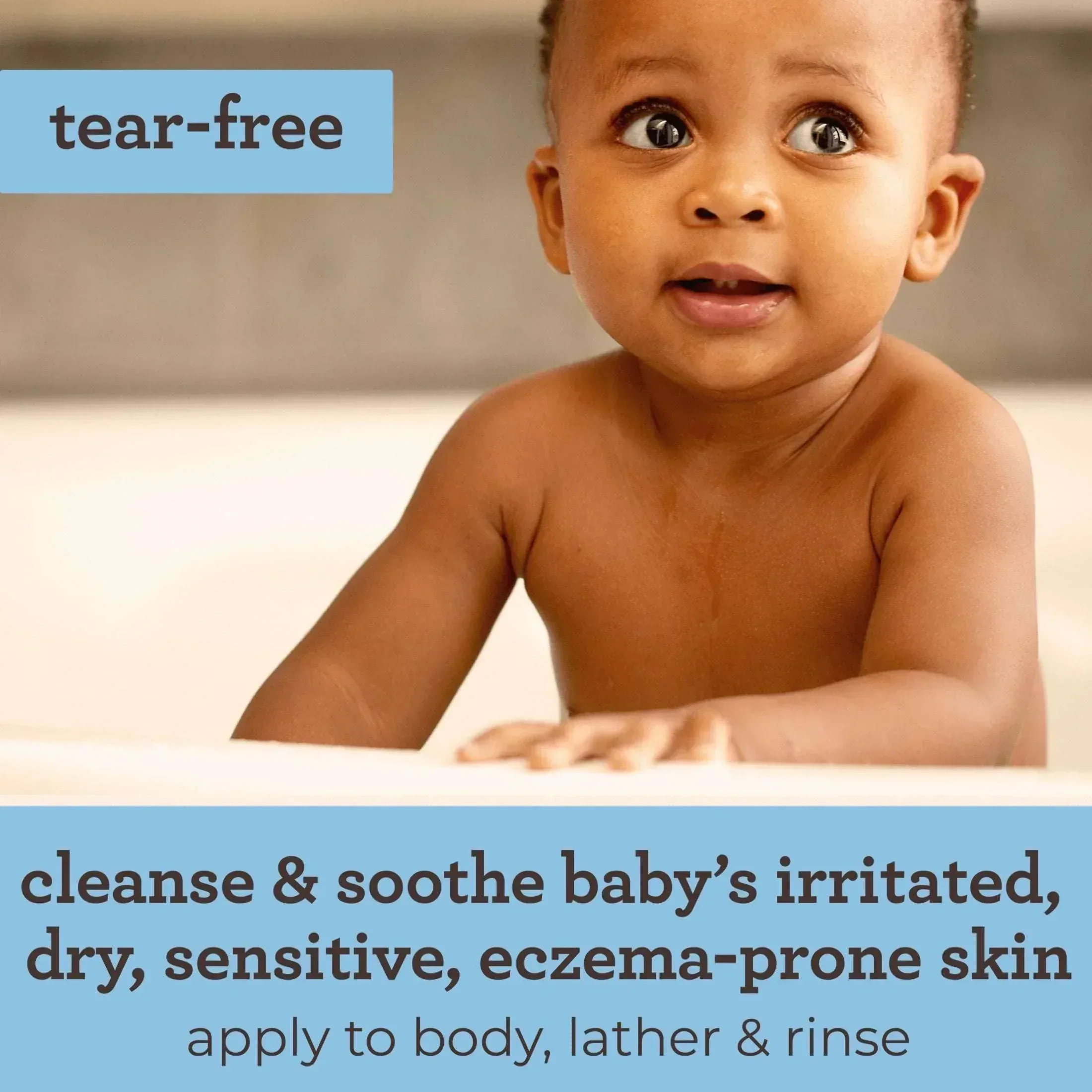Aveeno Baby Eczema Care Kit with Baby Lotion: Wash, Cream & Nighttime Balm, 3 Items - Image 5