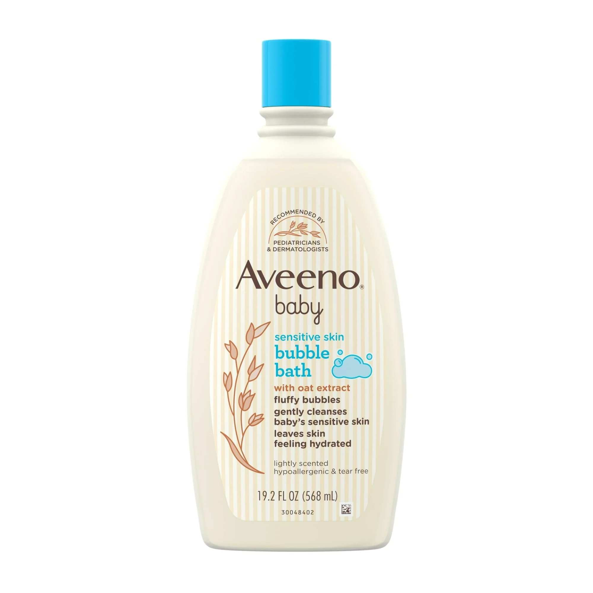 Aveeno Baby Sensitive Skin Bubble Bath with Oat Extract, 19.2 fl. oz - Image 2