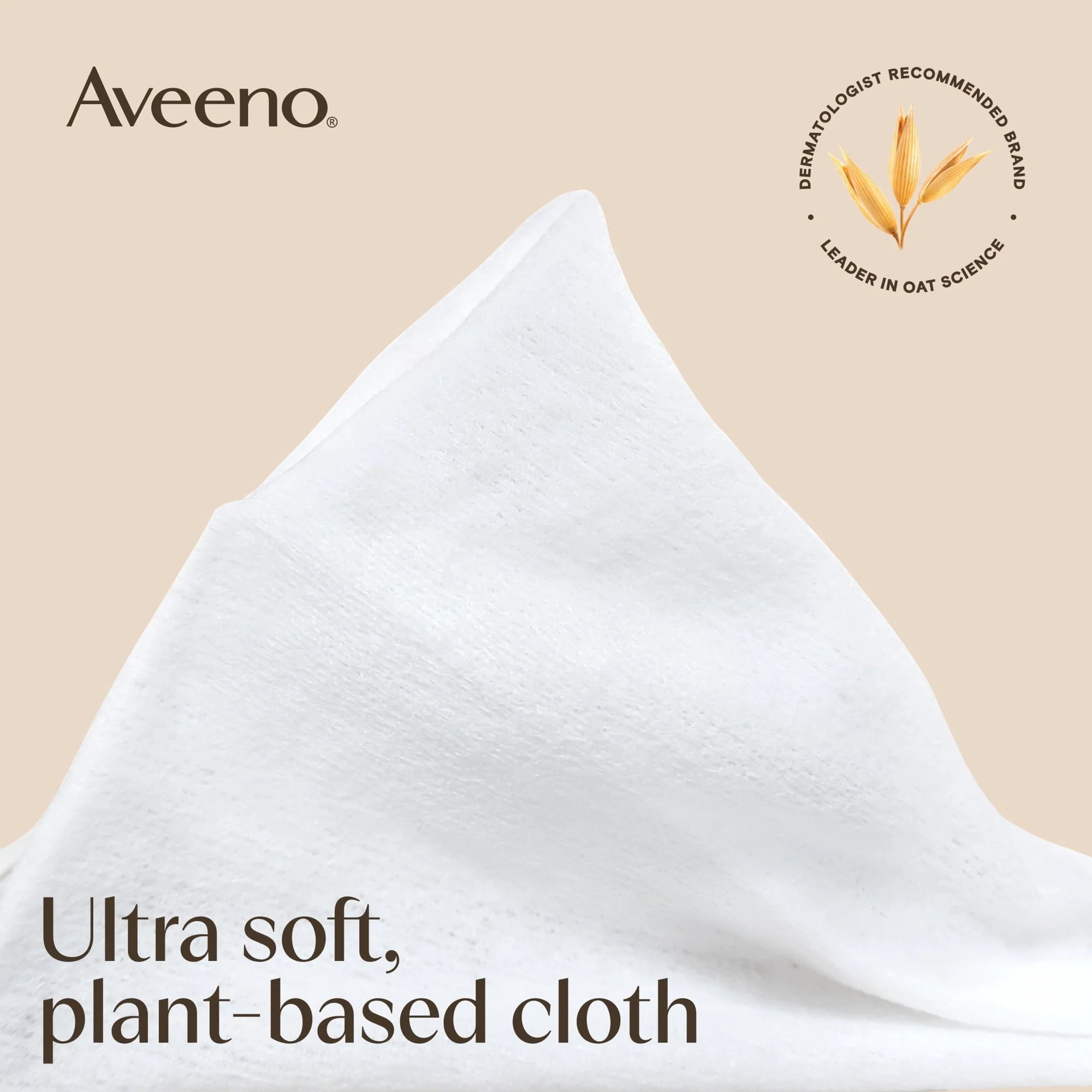 Aveeno Calm + Restore Unscented Makeup Remover Facial Wipes, 25 Count - Image 6