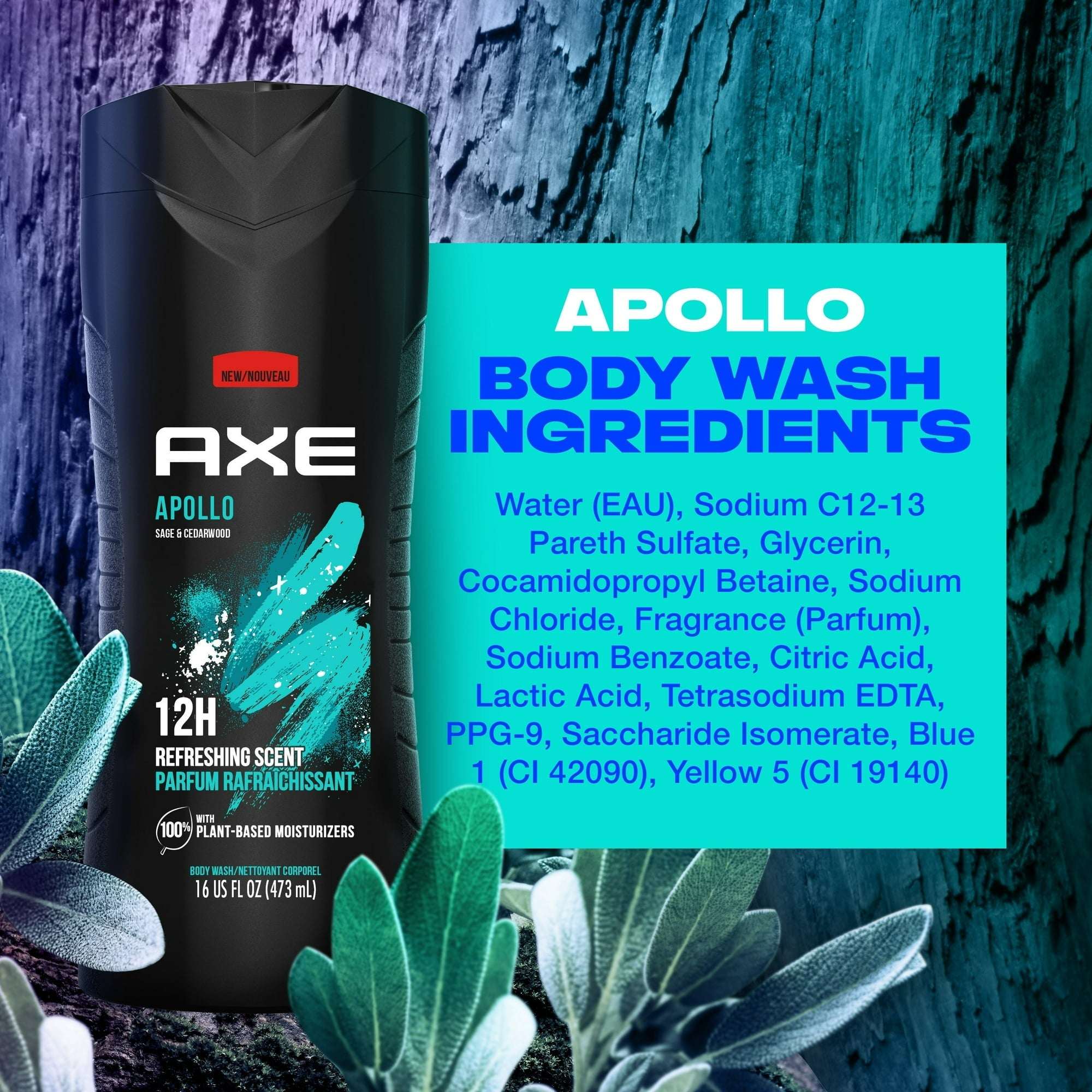 AXE Apollo Body Wash - Sage & Cedarwood - Image 5