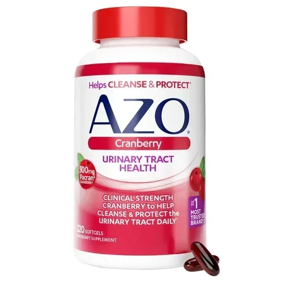 AZO Cranberry Urinary Tract Health 500 mg, 220 Softgels - Image 4