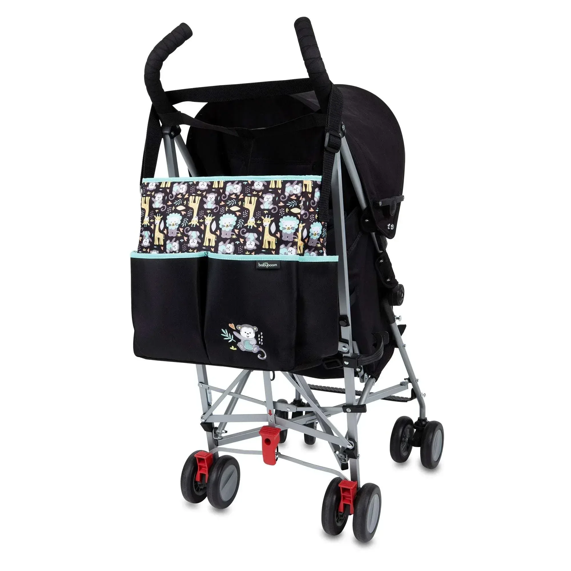 Baby Boom Monkey Print Tote Diaper Bag, Zip Top, Unisex, Infant, Toddler - Image 6