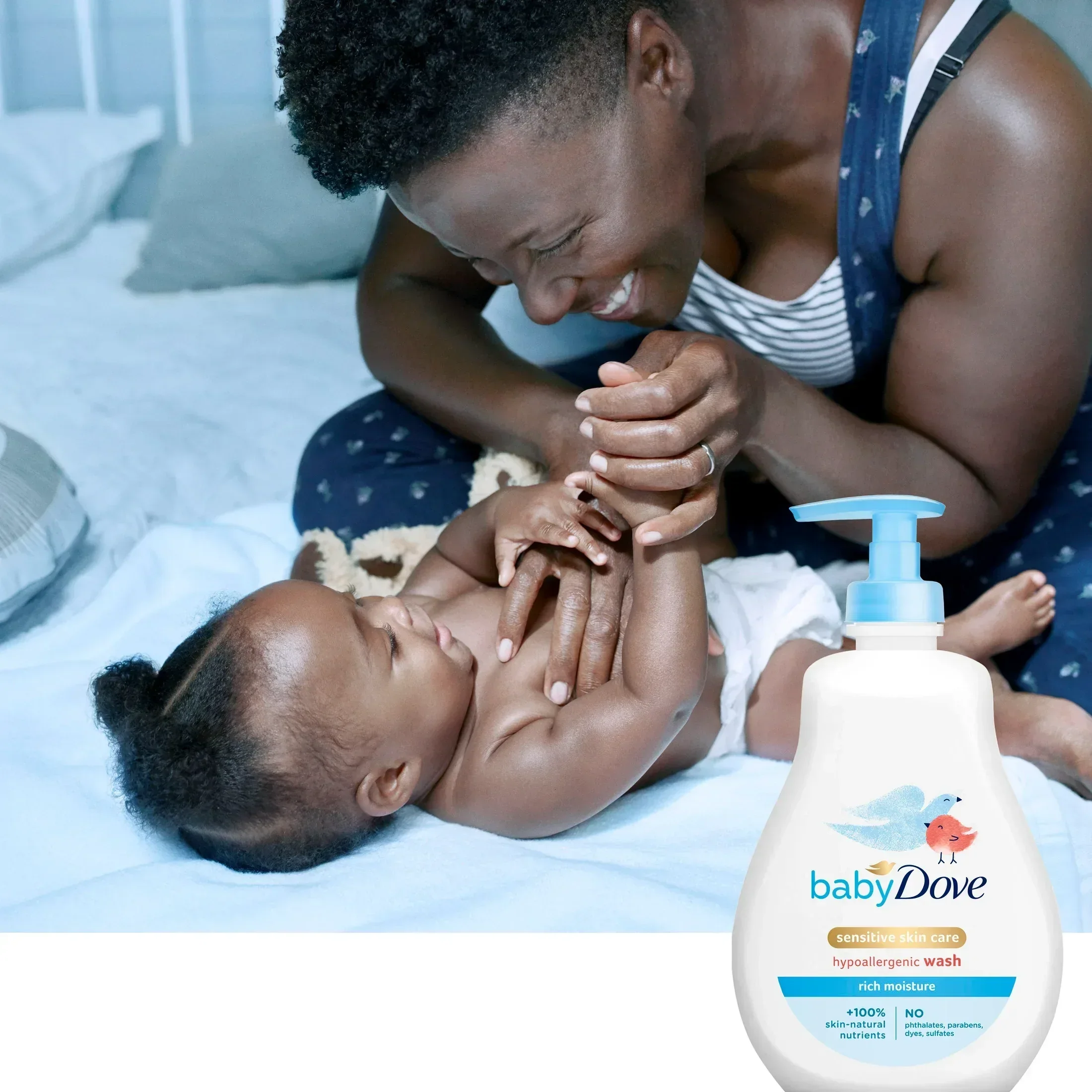 Baby Dove Rich Moisture Hypoallergnic Wash Newborn Sensitive Skin, 13 oz - Image 5
