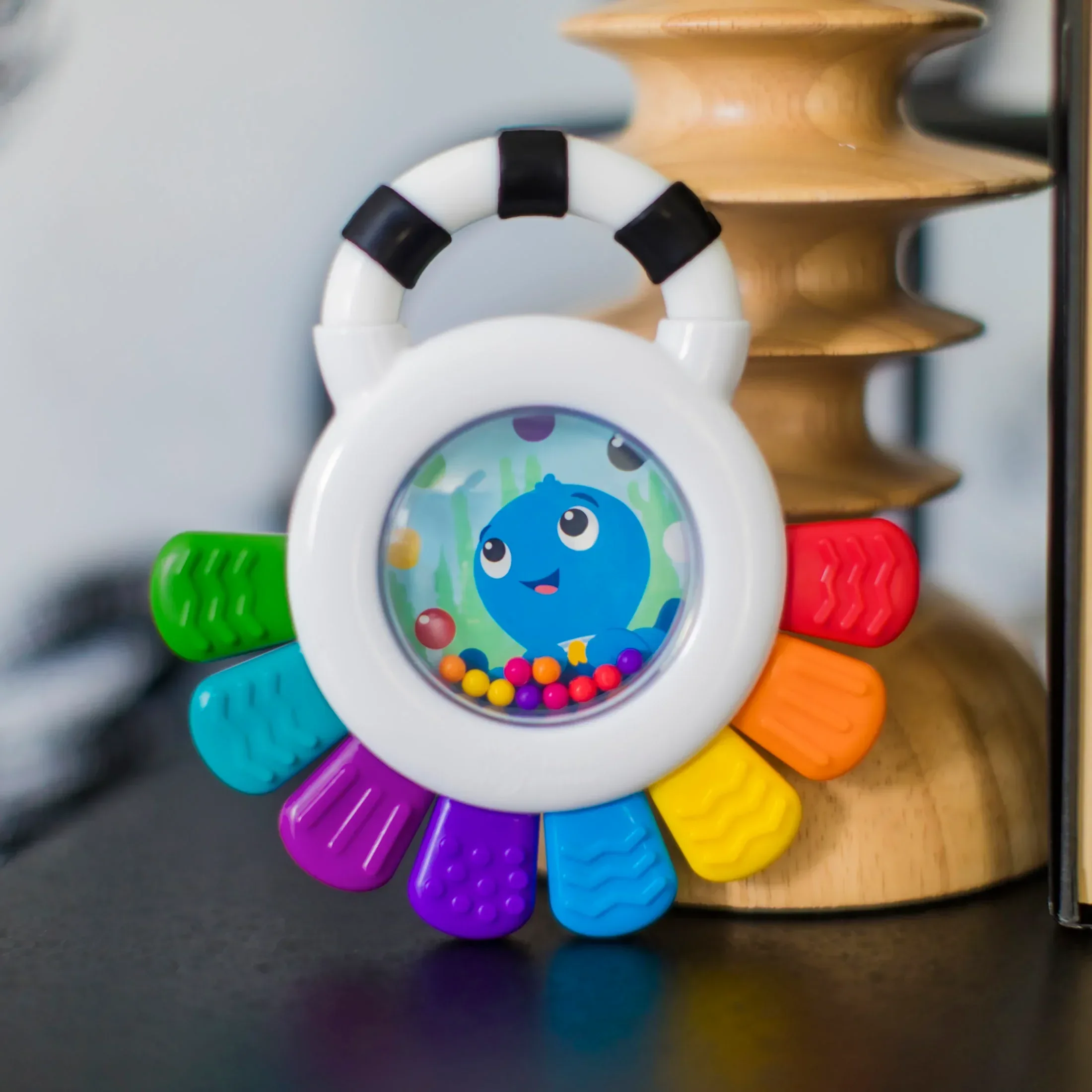 Baby Einstein Outstanding Opus The Octopus Chillable Baby Rattle & Teether Sensory Toy, Unisex, Ages 3 Months + - Image 10