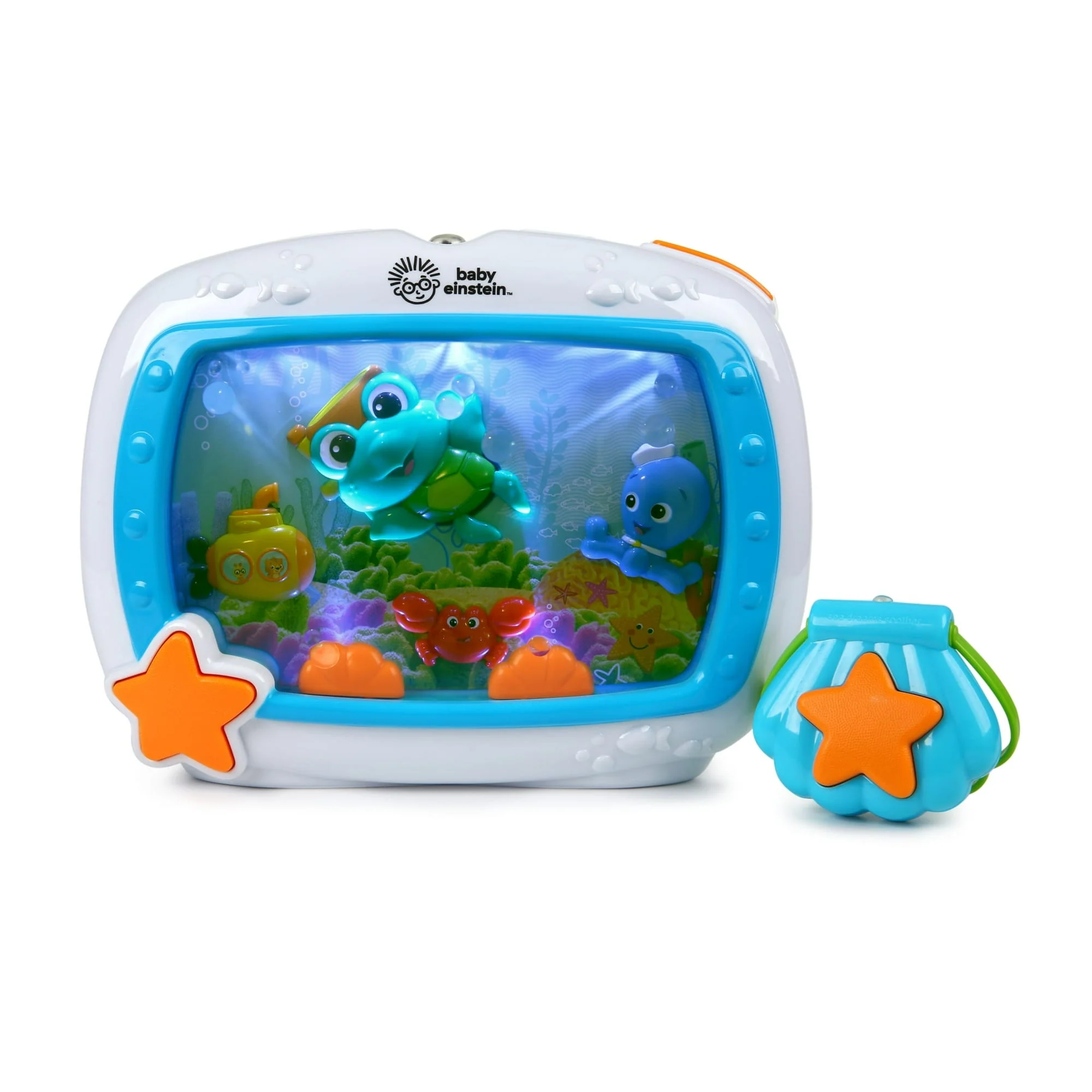 Baby Einstein Sea Dreams Soother Sleep Sound Machine with White Noise and Remote, Multicolor, for Infants and Kids, 0 Months+