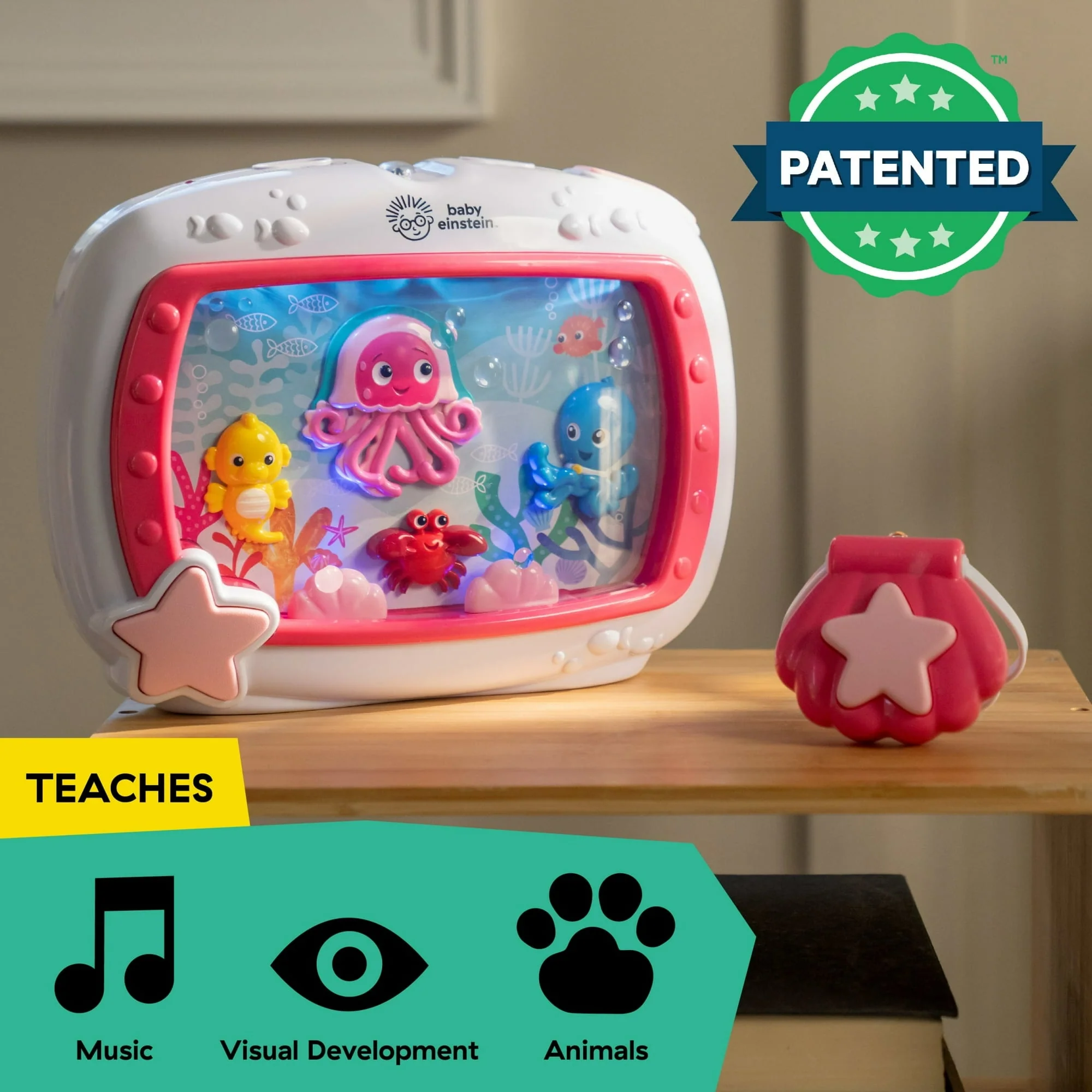 Baby Einstein Sea Dreams Soother Sleep Sound Machine with White Noise and Remote, Multicolor, for Infants and Kids, 0 Months+ - Image 14