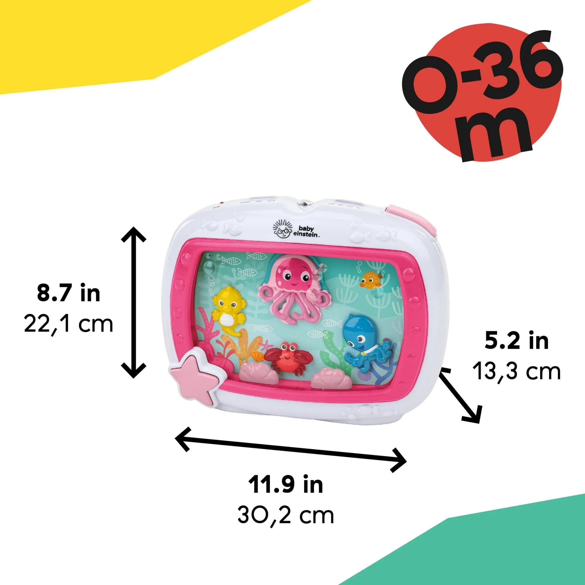 Baby Einstein Sea Dreams Soother Sleep Sound Machine with White Noise and Remote, Multicolor, for Infants and Kids, 0 Months+ - Image 16