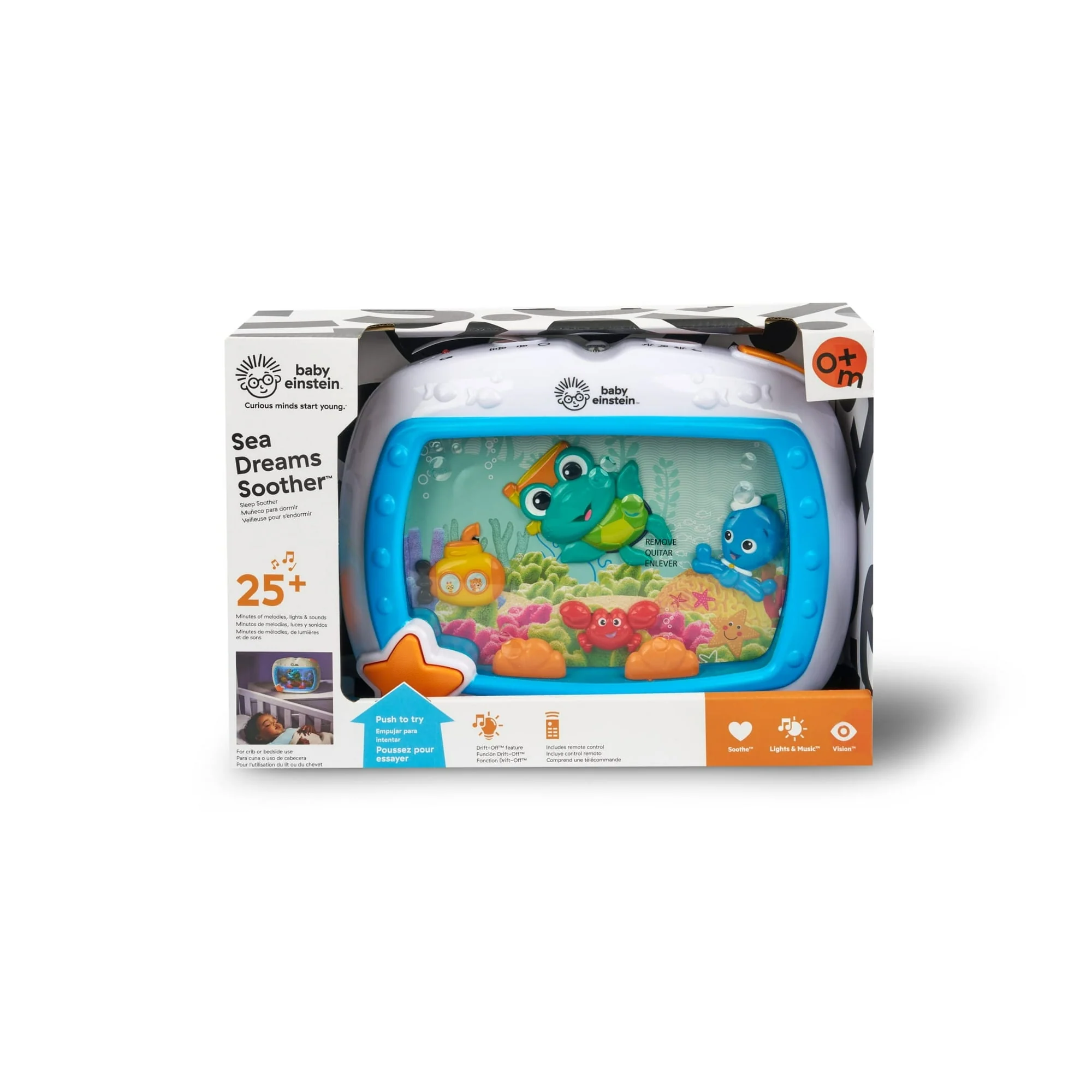 Baby Einstein Sea Dreams Soother Sleep Sound Machine with White Noise and Remote, Multicolor, for Infants and Kids, 0 Months+ - Image 3