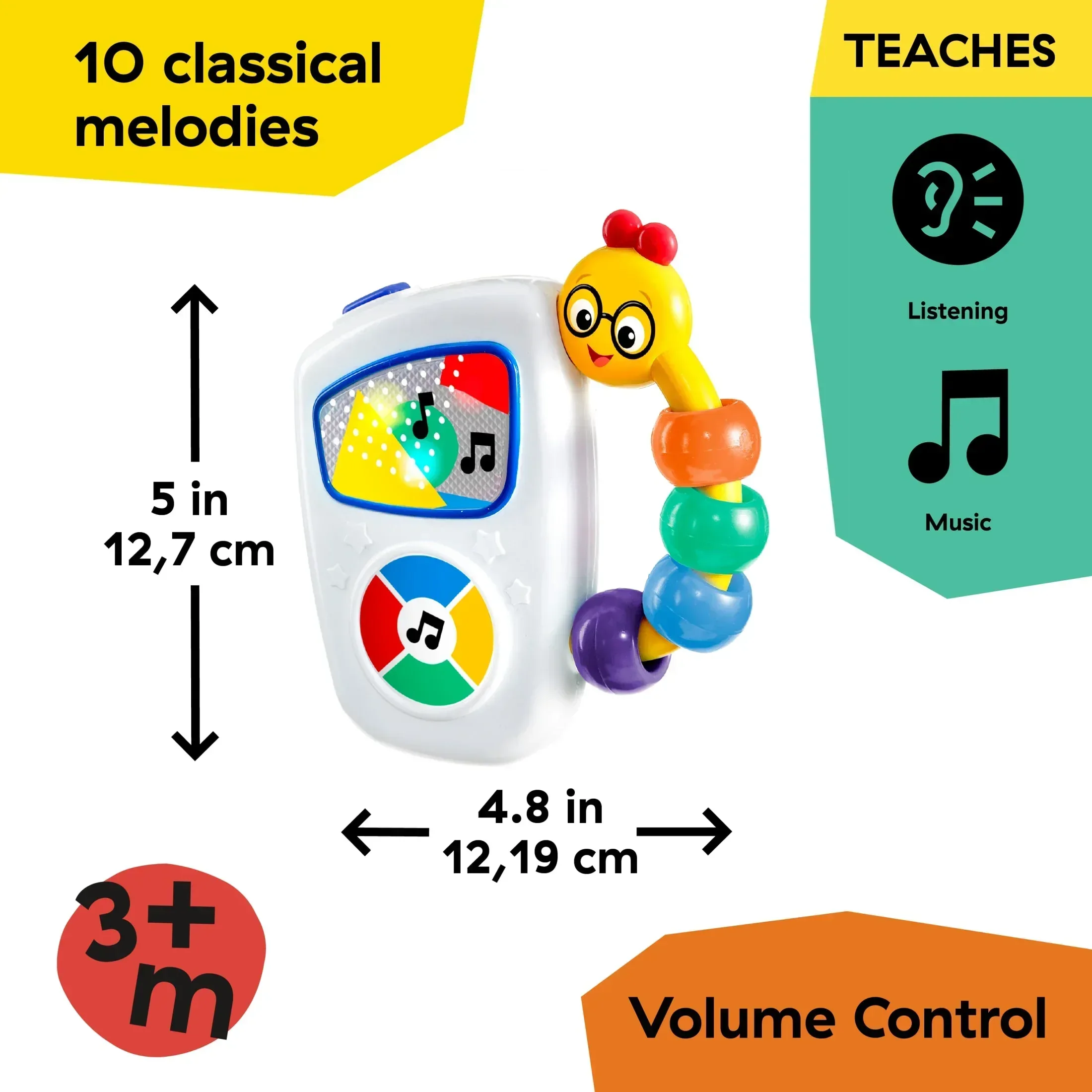 Baby Einstein Take Along Tunes Musical Infant Toy with Volume Control - Image 5