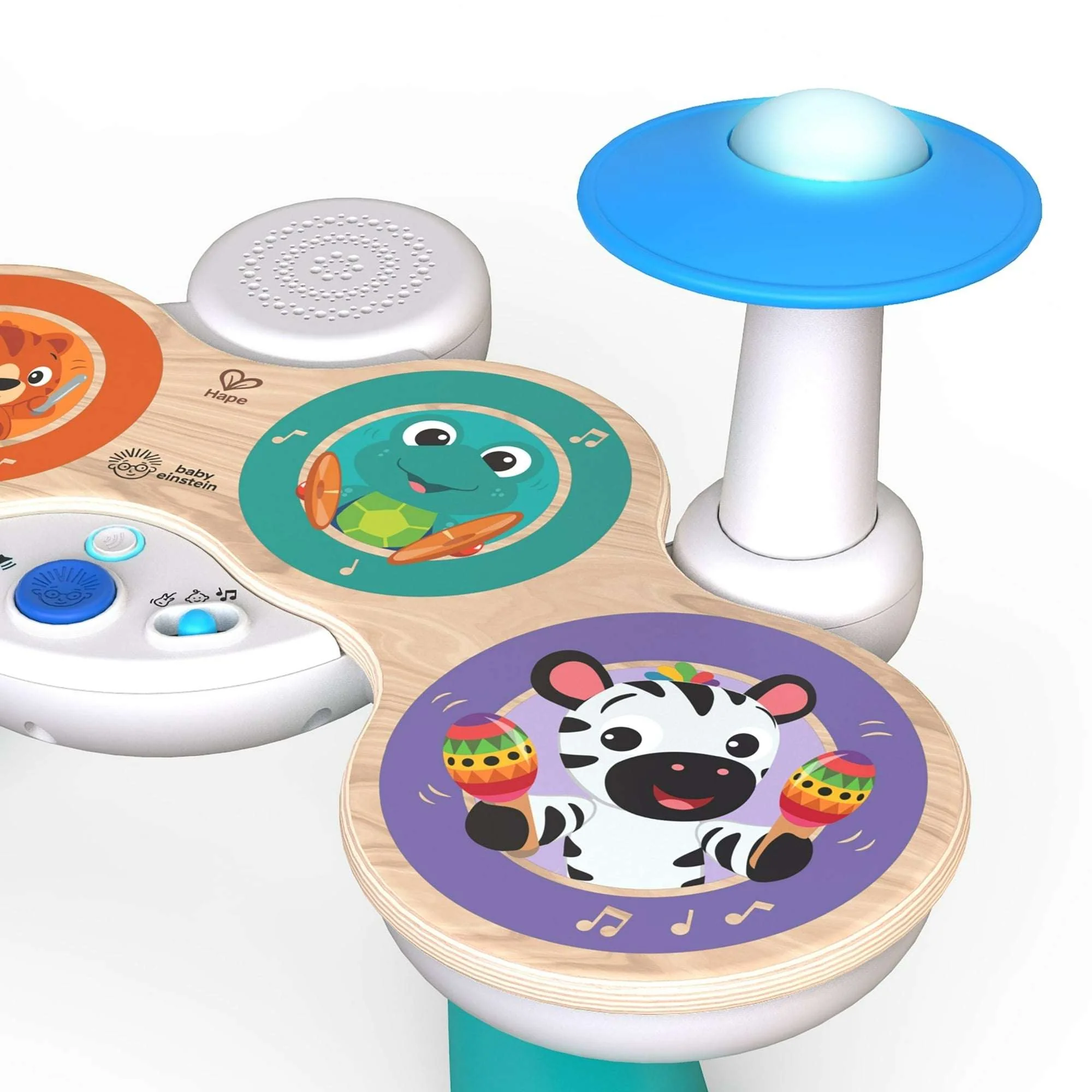 Baby Einstein Together in Tune Drums Wireless Wooden Musical Toddler Toy, Magic Touch, Unisex, Age 12 months+ - Image 3