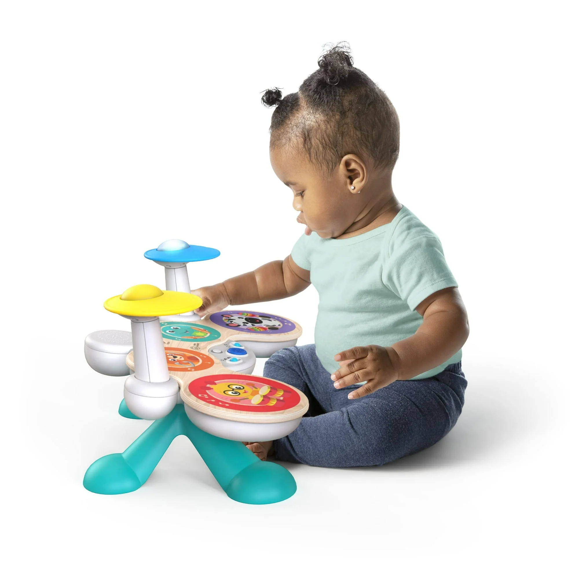Baby Einstein Together in Tune Drums Wireless Wooden Musical Toddler Toy, Magic Touch, Unisex, Age 12 months+ - Image 4
