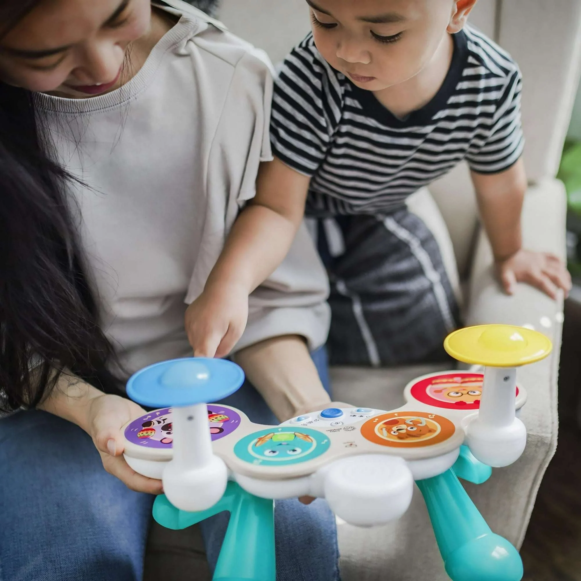 Baby Einstein Together in Tune Drums Wireless Wooden Musical Toddler Toy, Magic Touch, Unisex, Age 12 months+ - Image 9