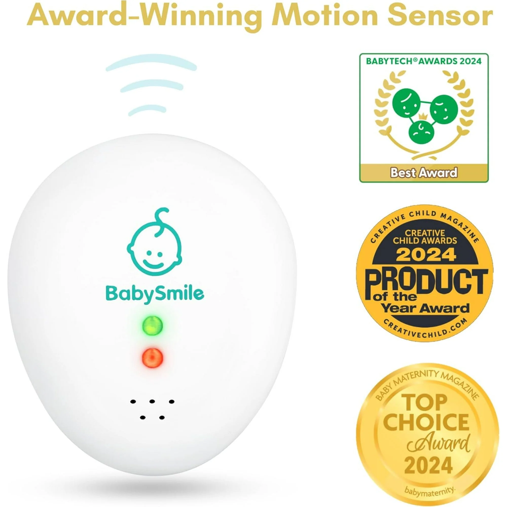 Baby Smile Baby Motion Breathing Monitor ||| Baby Abdominal Movement Monitor ||| Audible Alerts for Quick Alerts ||| Diaper Clip ||| No Bluetooth - Image 4