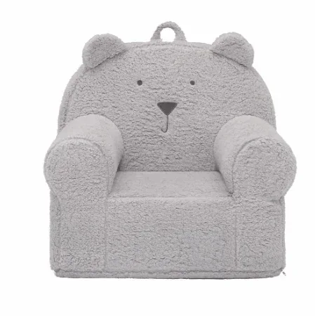 BabyGap by Delta Children Sherpa Bear Chair - Grey - Image 2