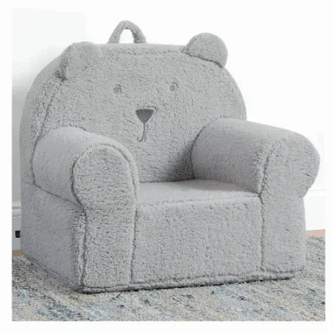 BabyGap by Delta Children Sherpa Bear Chair - Grey - Image 3
