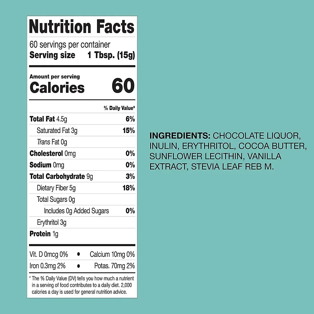 Bake Believe Dark Chocolate Flavored No Sugar Added Baking Chips, Resealable Bag, 32 oz. - Image 3