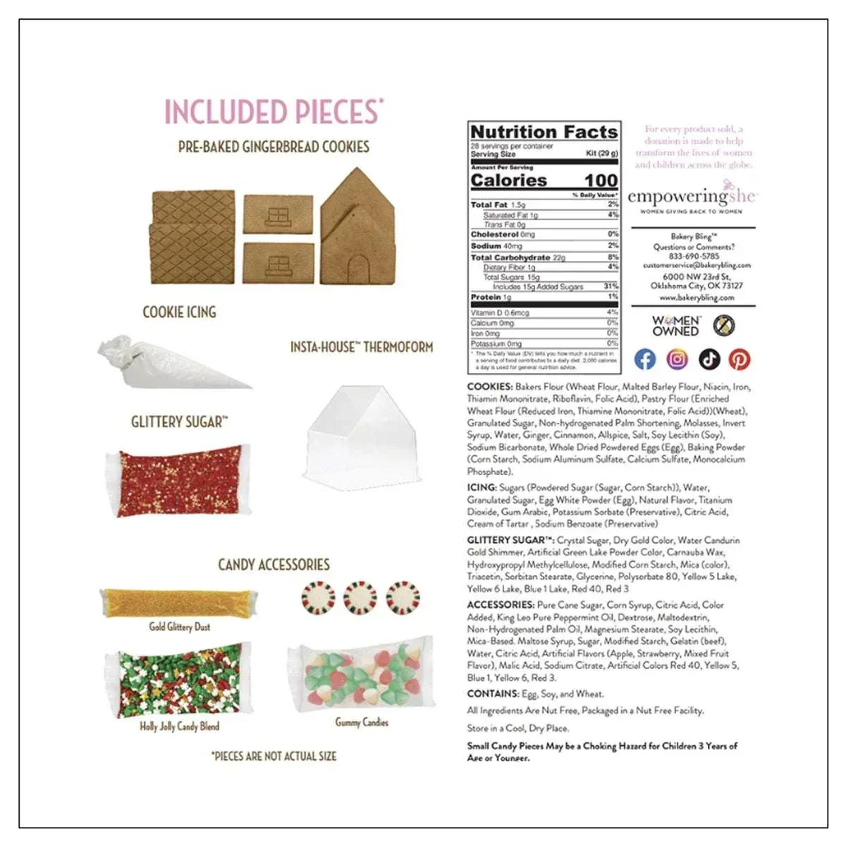 Bakery Bling Designer Gingerbread House Kits, 2-pack - Image 4