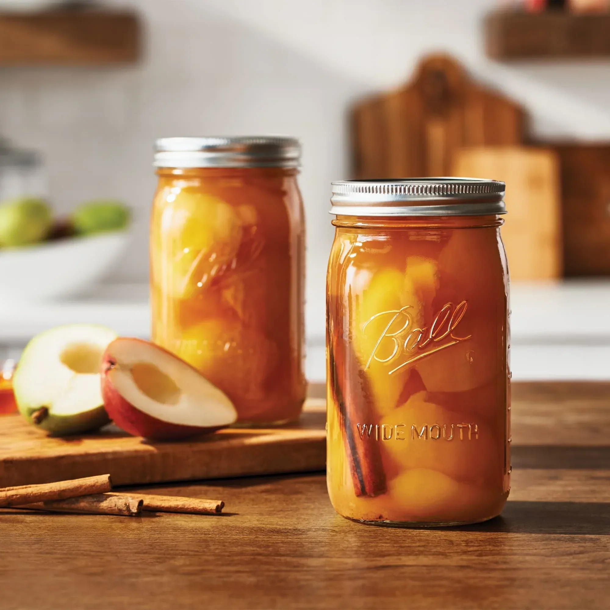 Ball 32 oz Mason Jars, Wide Mouth Quart Canning Jars with Lids and Rings, 12-Pack Large Glass Jars for Home Canning and Fermenting - Image 5