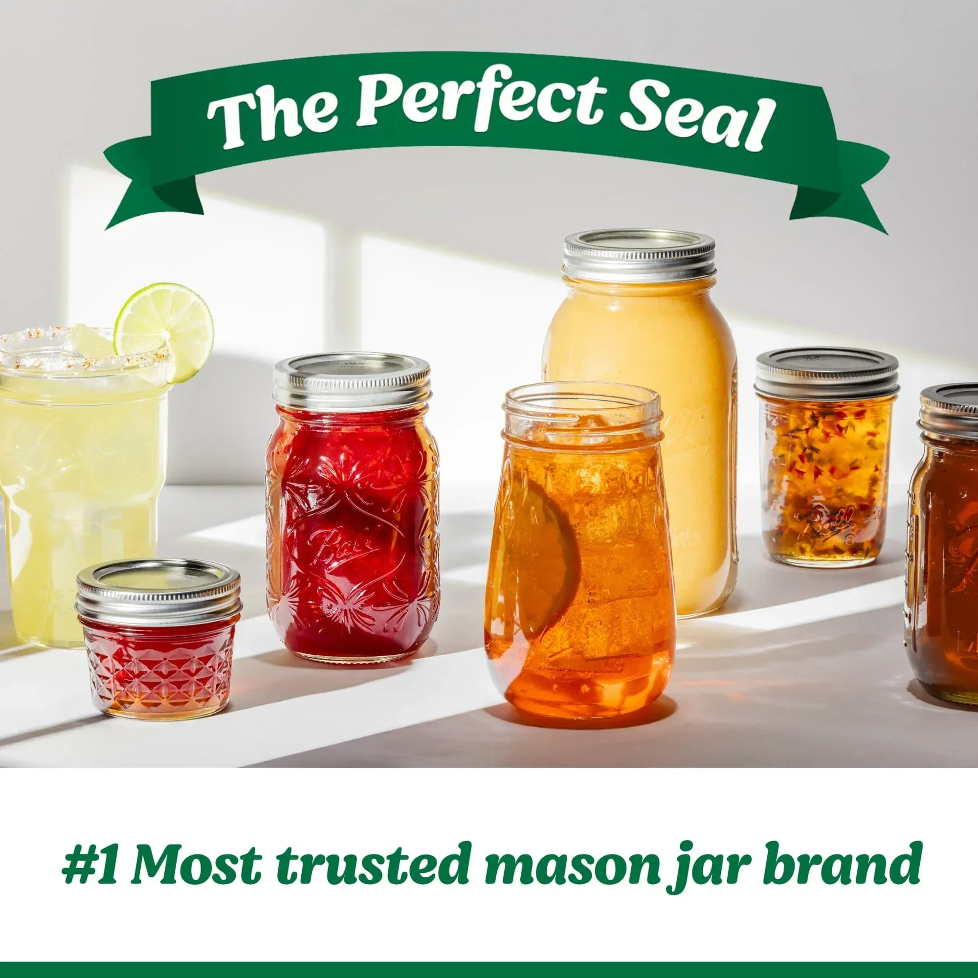 Ball 64 oz Mason Jars, Wide Mouth Half Gallon Canning Jars with Lids and Rings, 6-Pack Extra Large Glass Jars for Home Canning and Pantry Storage - Image 2