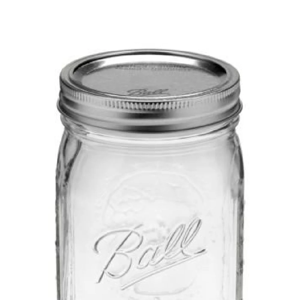 Ball Mason Jar Wide Mouth with Lid and Band 67000 Glass Quart 32 Oz Single Jar Preserving Serving Decor Gift Giving BPA Free Made in USA, 2-Pack - Image 6