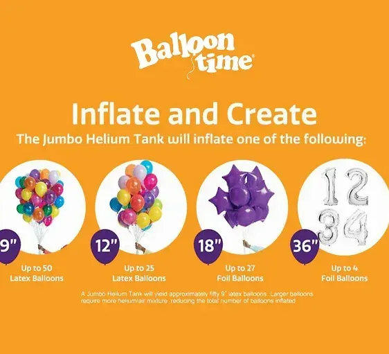 Balloon Time Jumbo Helium Kit - Festive Rouge - Image 3