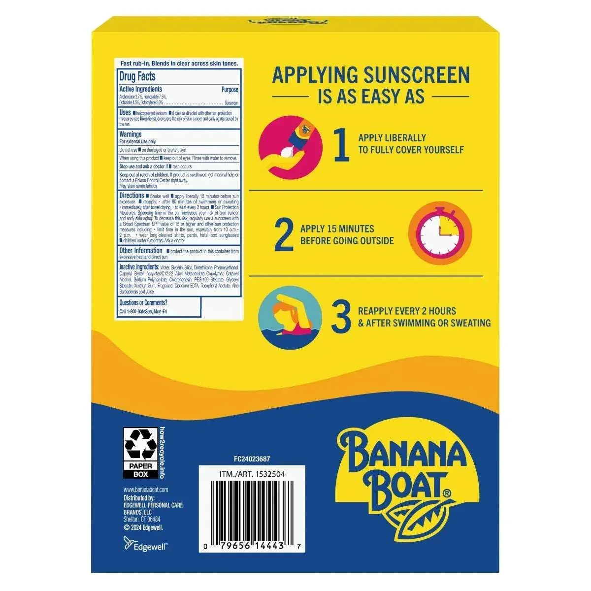 Banana Boat Sport Ultra SPF50 Sunscreen Lotion, 10 fl oz, 2-pack - Image 2