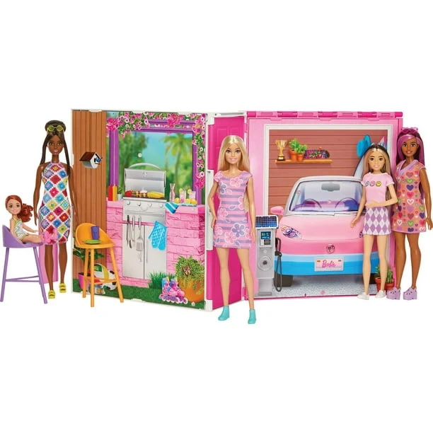 Barbie Getaway Doll House with Barbie Doll & Accessories - Image 3