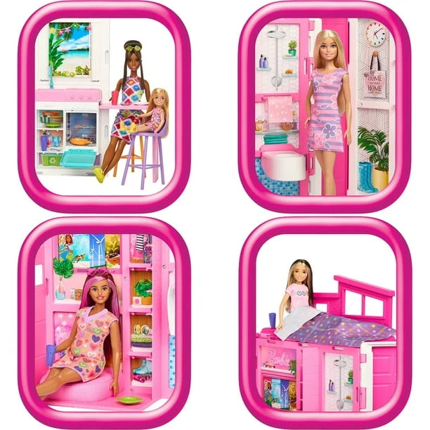 Barbie Getaway Doll House with Barbie Doll & Accessories - Image 4