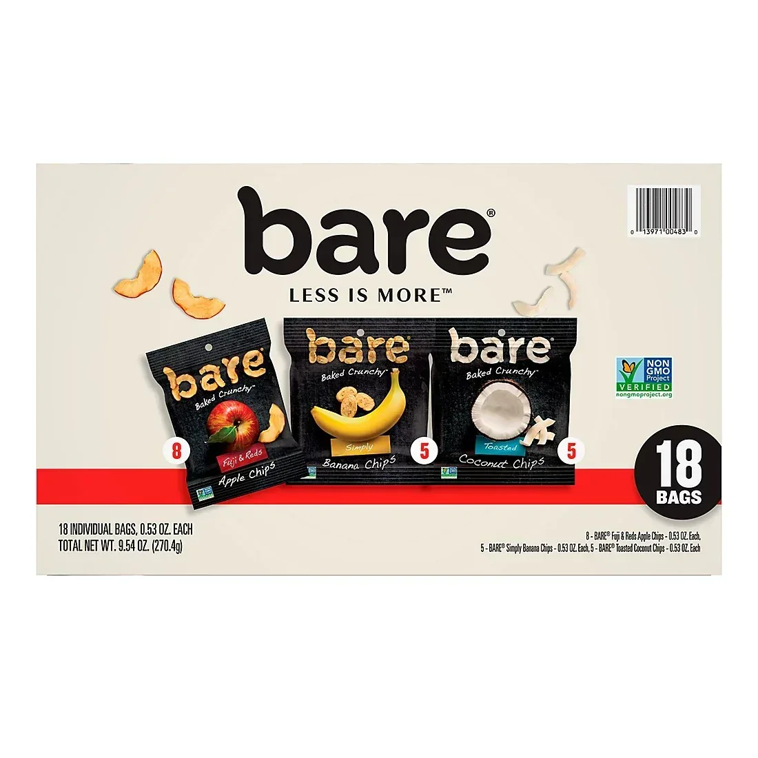 Bare Baked Crunchy Fruit Snacks Variety Pack, 18 pk./0.53 oz. - Image 3