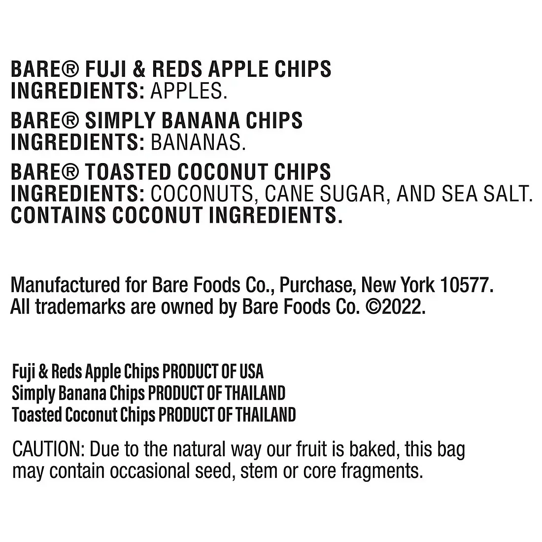 Bare Baked Crunchy Fruit Snacks Variety Pack, 18 pk./0.53 oz. - Image 4