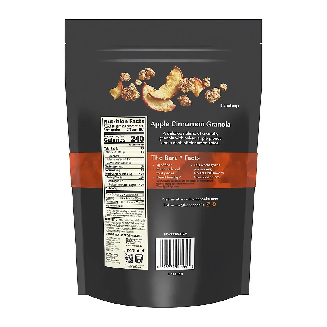 Bare Granola Apple Cinnamon, 34 oz. - Image 2