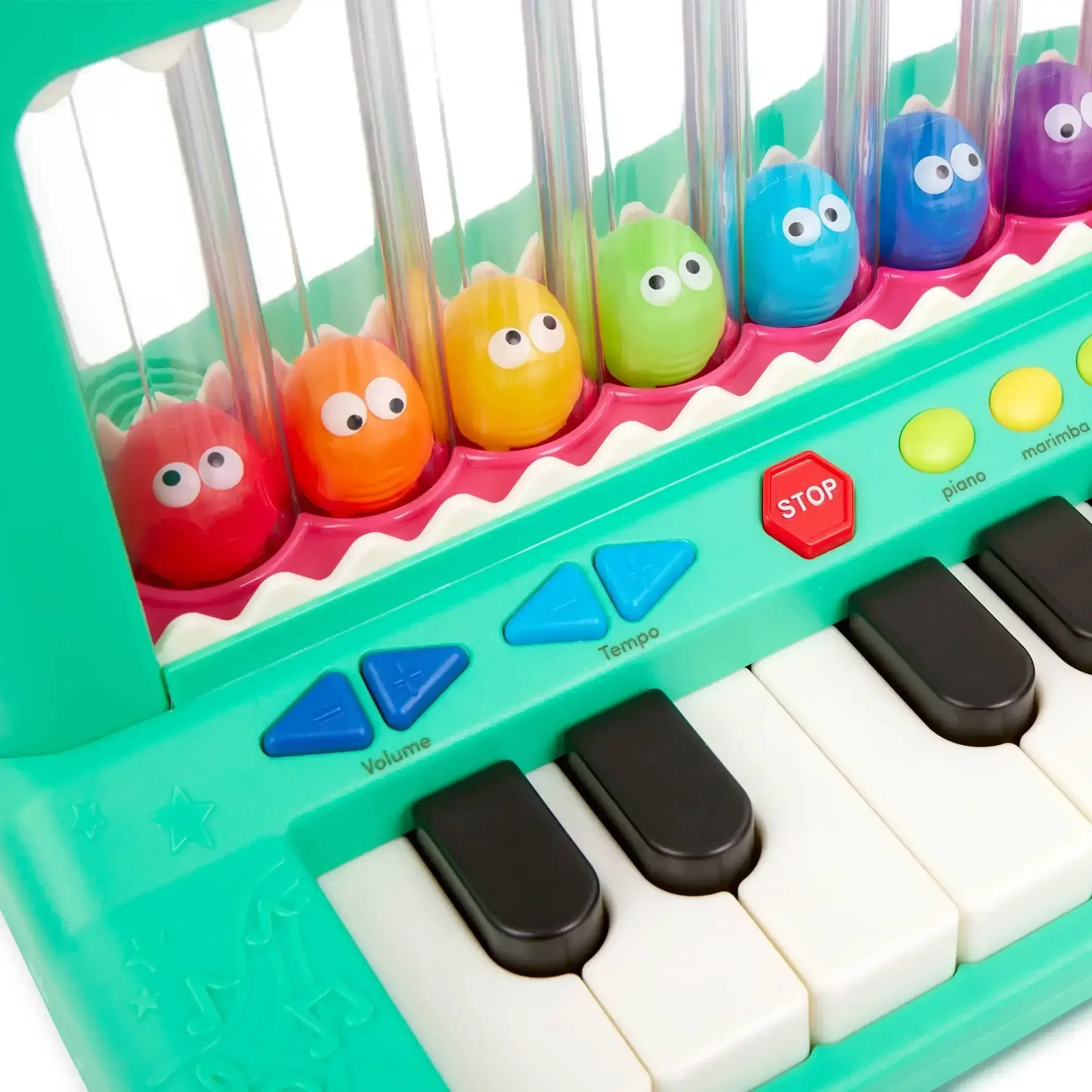 Battat Croco Pop Piano Toy Keyboard with Songs Sounds Lights, Baby and Toddler Toys - Image 8