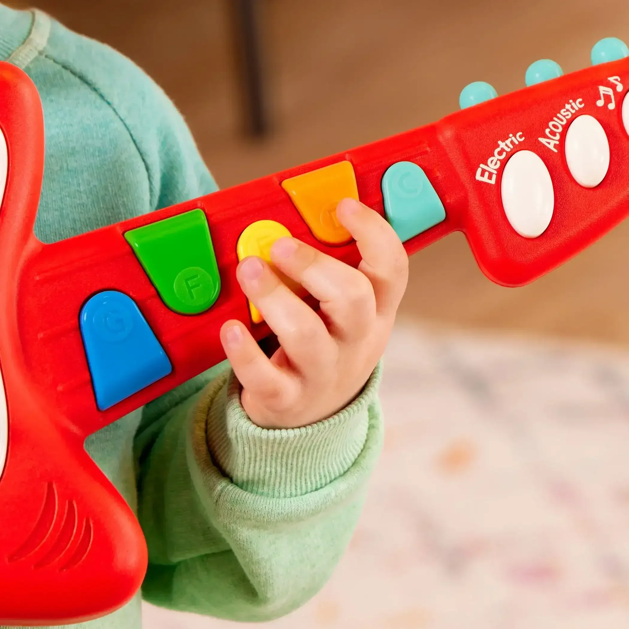 Battat Rock n' Play Guitar with Electric and Acoustic Modes, Toddler and Preschool Toys - Image 5