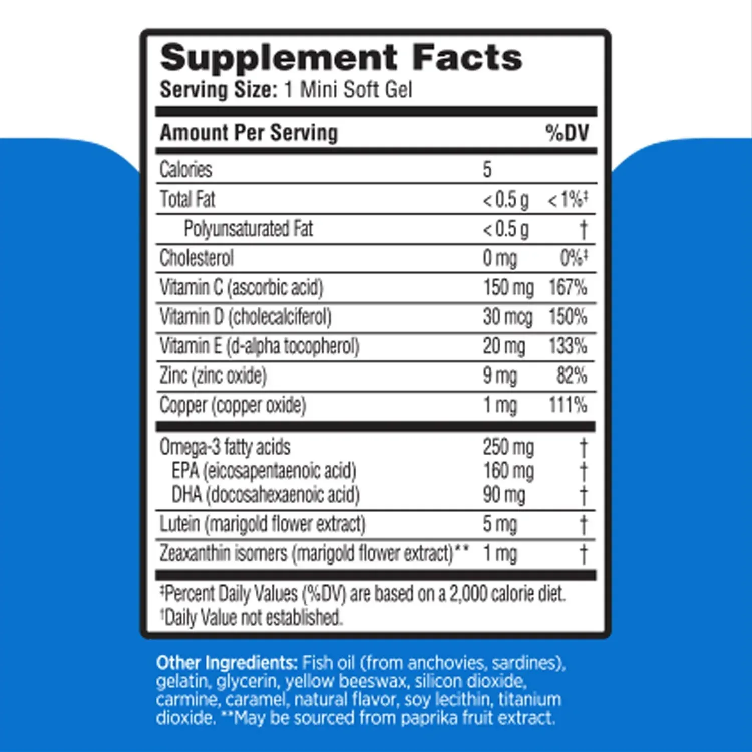 Bausch + Lomb Ocuvite Adult 50+ Eye Supplement Mini Softgels 150 ct. - Image 2