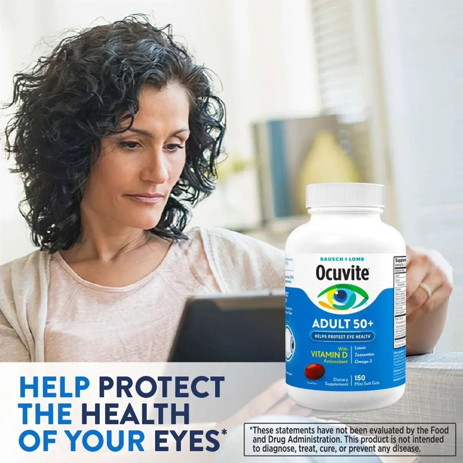 Bausch + Lomb Ocuvite Adult 50+ Eye Supplement Mini Softgels 150 ct. - Image 6