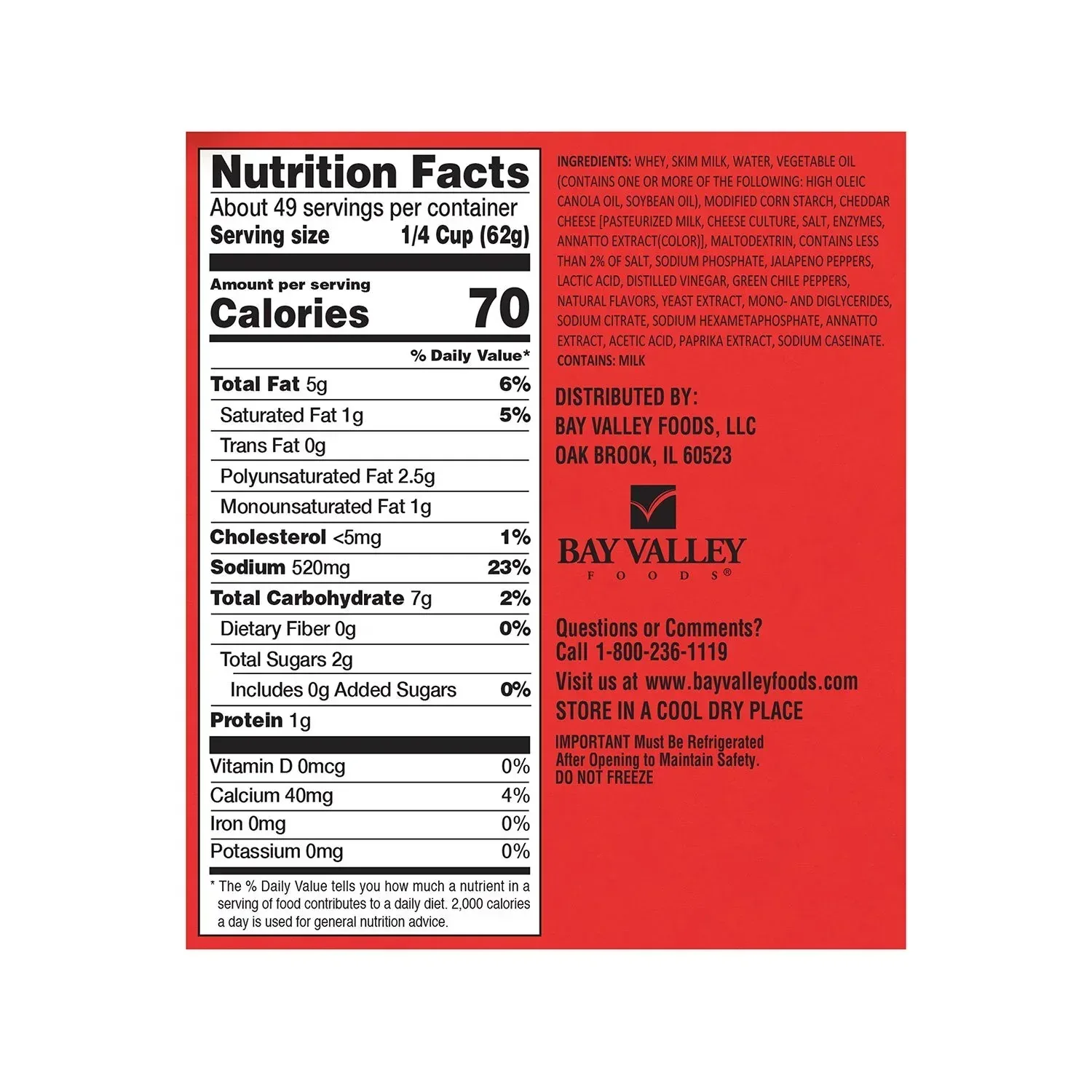 Bay Valley Nacho Cheese Sauce, 106 oz. - Image 4