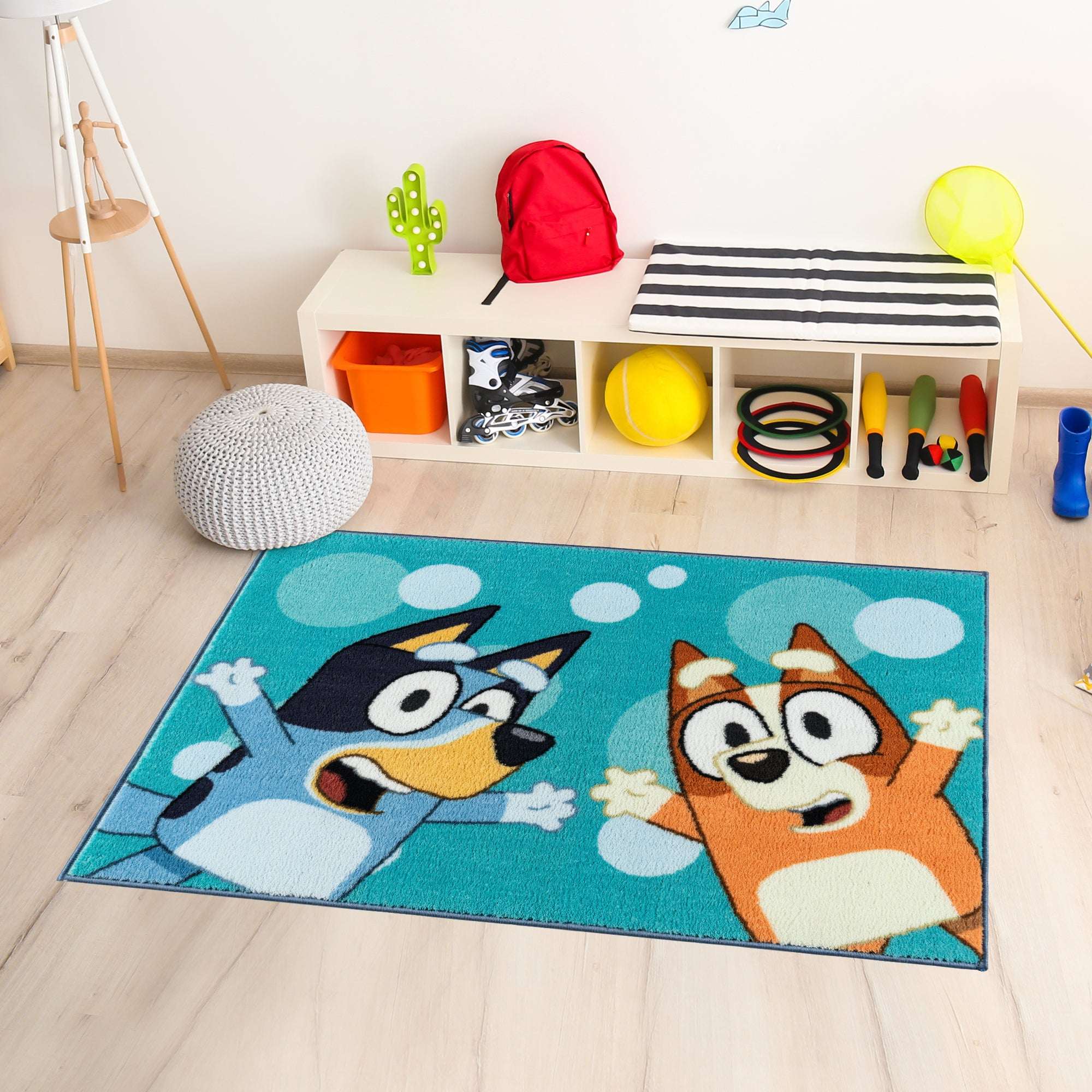 BBC Bluey & Bingo Printed Youth Indoor Rug, 31.5"x46" - Image 3