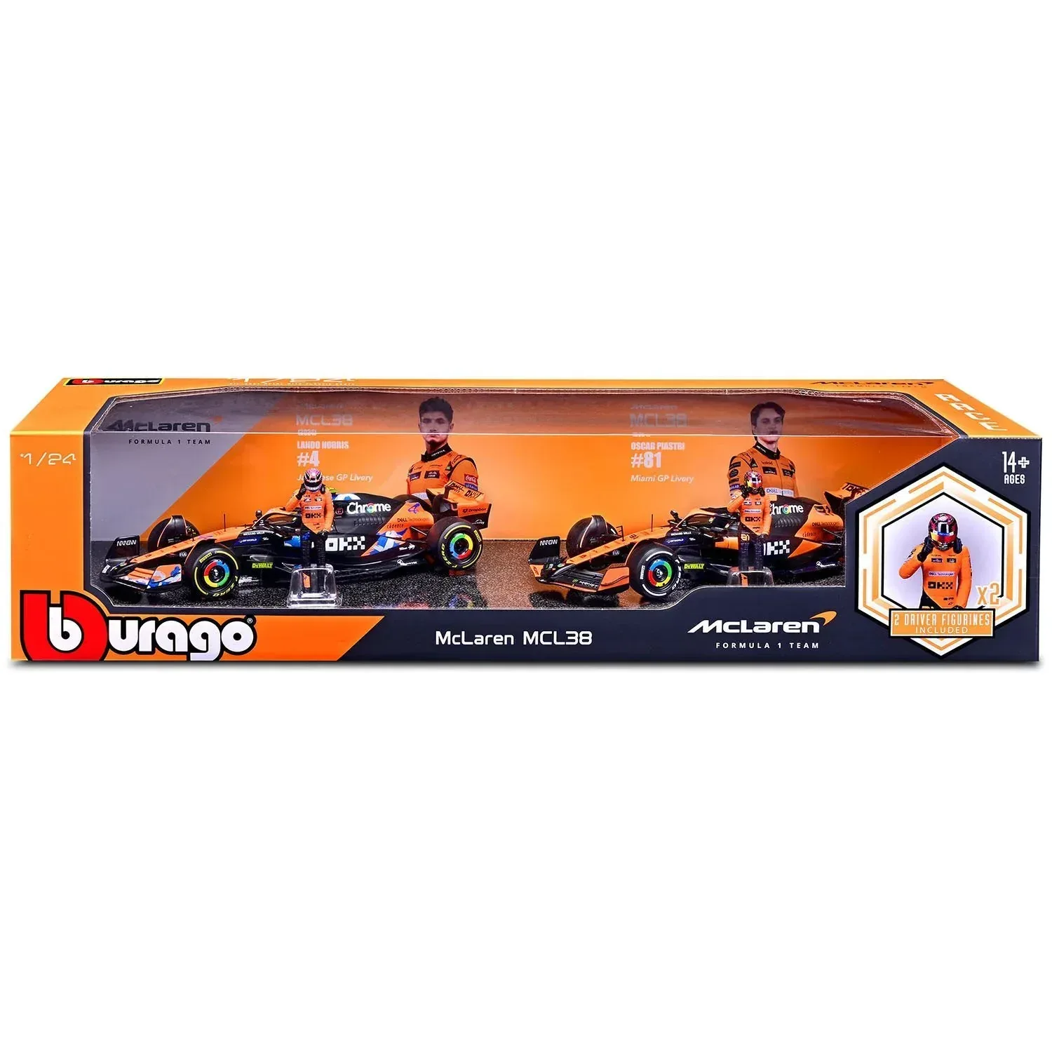 Bburago Formula One Racing 1:24 Race Cars with Driver Figures, 2 pk. - Image 10