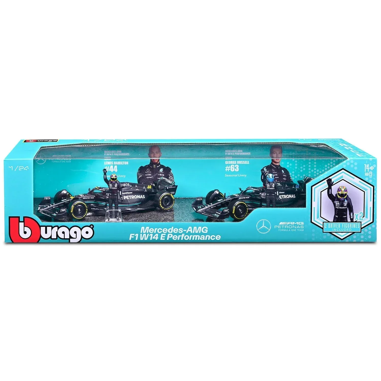 Bburago Formula One Racing 1:24 Race Cars with Driver Figures, 2 pk. - Image 11