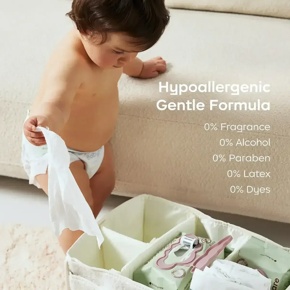 Bc Babycare Sensitive Baby Wipes Unscented, XL Extra Thick,Hypoallergenic,99% Water - Image 16