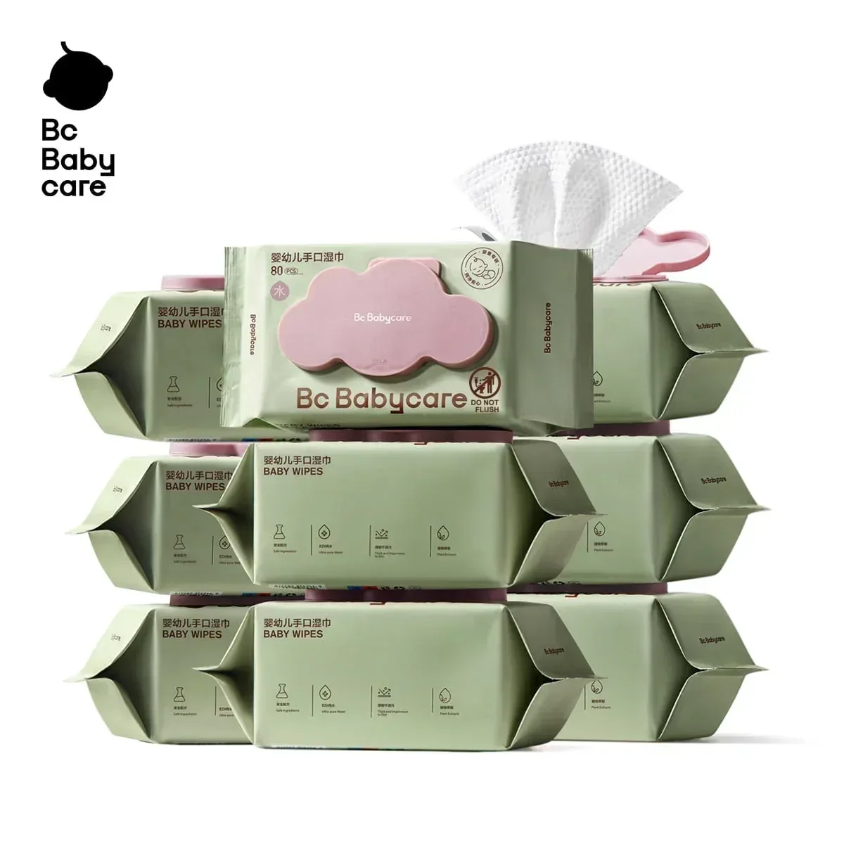 Bc Babycare Sensitive Baby Wipes Unscented, XL Extra Thick,Hypoallergenic,99% Water - Image 19