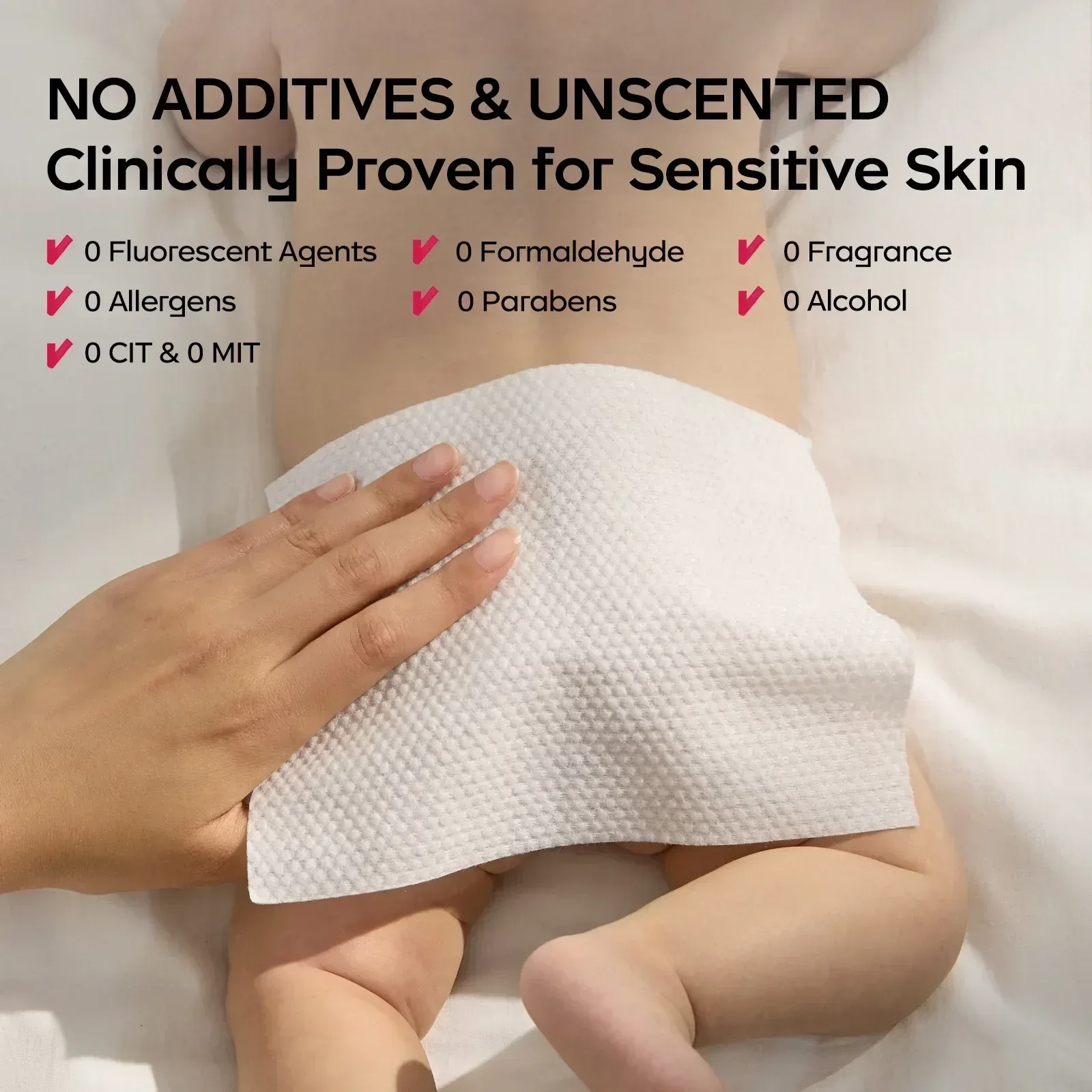 Bc Babycare Sensitive Baby Wipes Unscented, XL Extra Thick,Hypoallergenic,99% Water - Image 21