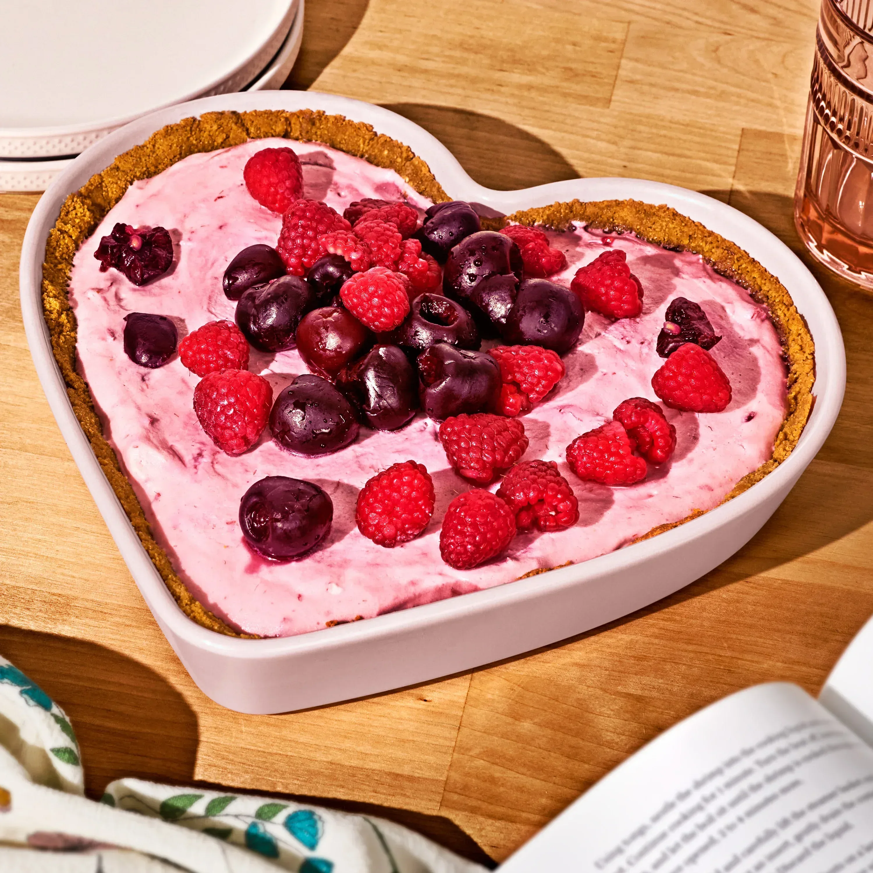 Beautiful 10” Heart-Shaped Stoneware Baking Dish, Pink Champagne by Drew Barrymore - Image 6