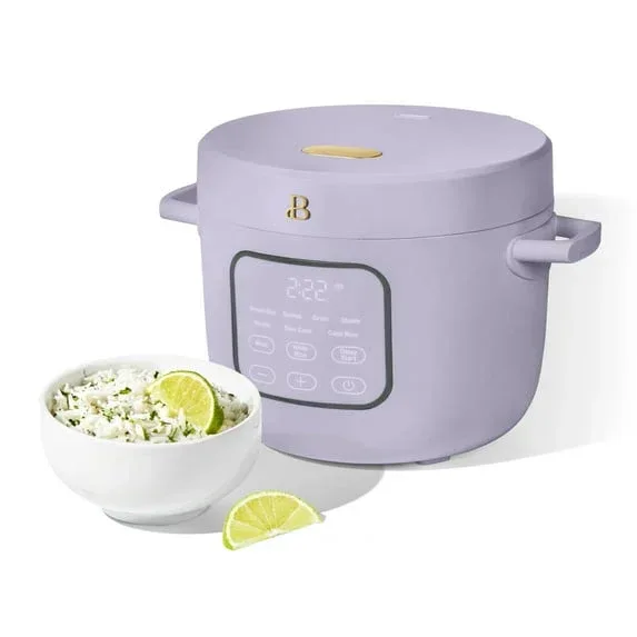 Beautiful 14-Cup Cooked, 6-Cups Uncooked Electric Rice and Grain Cooker, EverGood™ Ceramic Nonstick Coating, by Drew Barrymore - Image 2