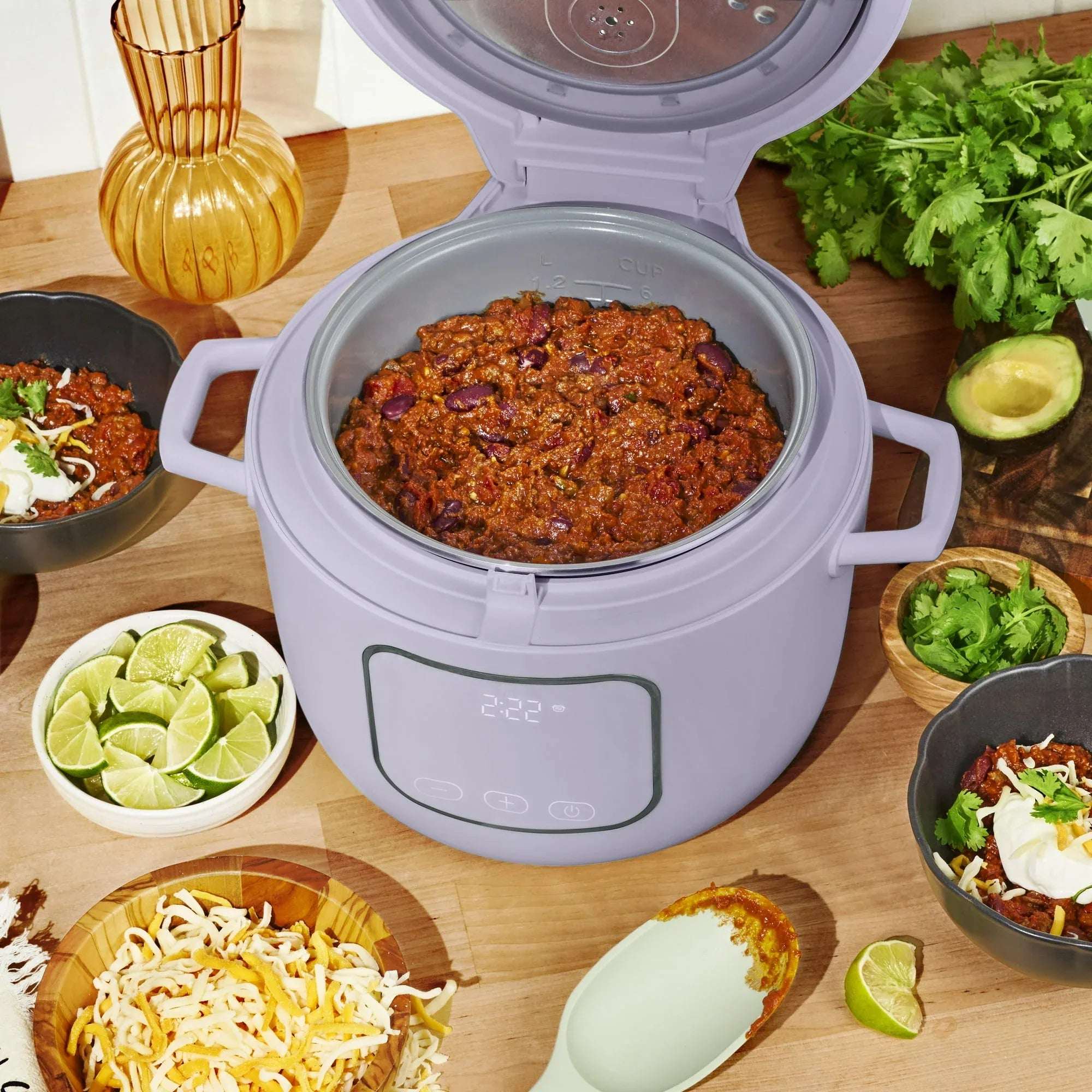 Beautiful 14-Cup Cooked, 6-Cups Uncooked Electric Rice and Grain Cooker, EverGood™ Ceramic Nonstick Coating, by Drew Barrymore - Image 3