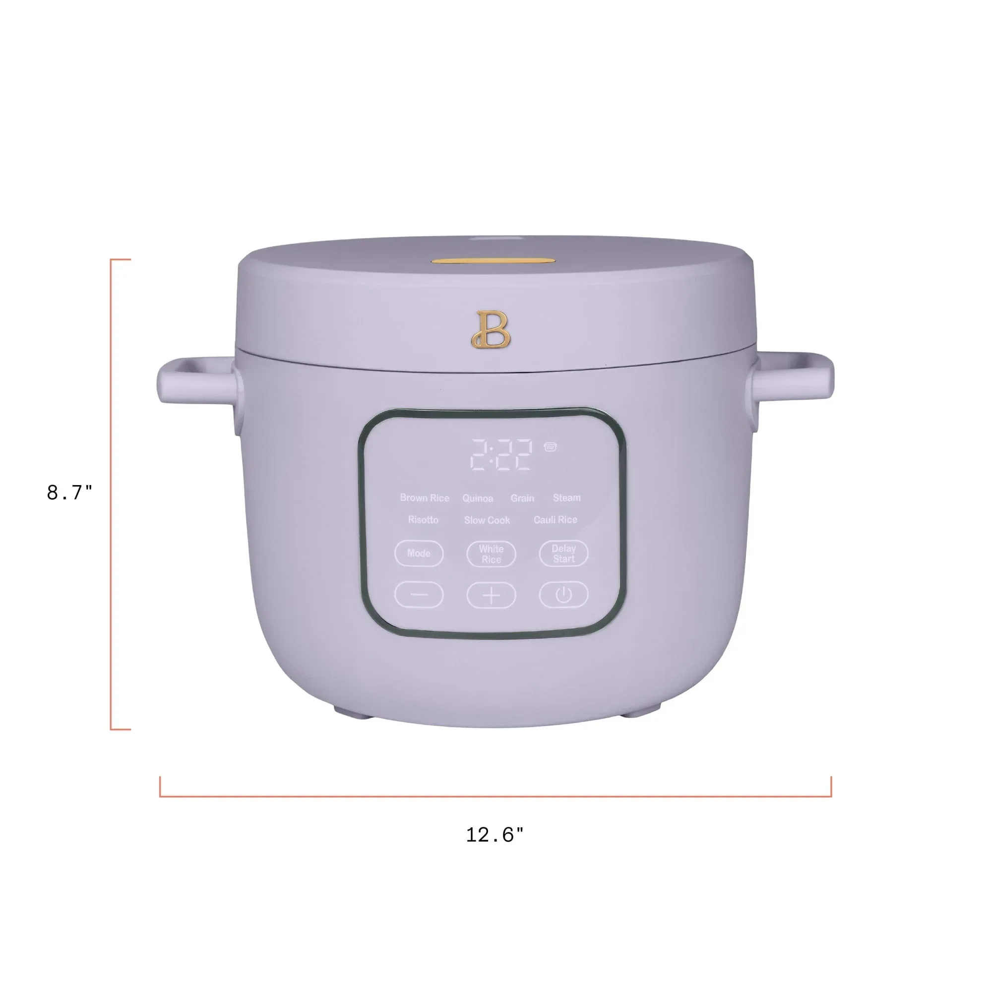 Beautiful 14-Cup Cooked, 6-Cups Uncooked Electric Rice and Grain Cooker, EverGood™ Ceramic Nonstick Coating, by Drew Barrymore - Image 6