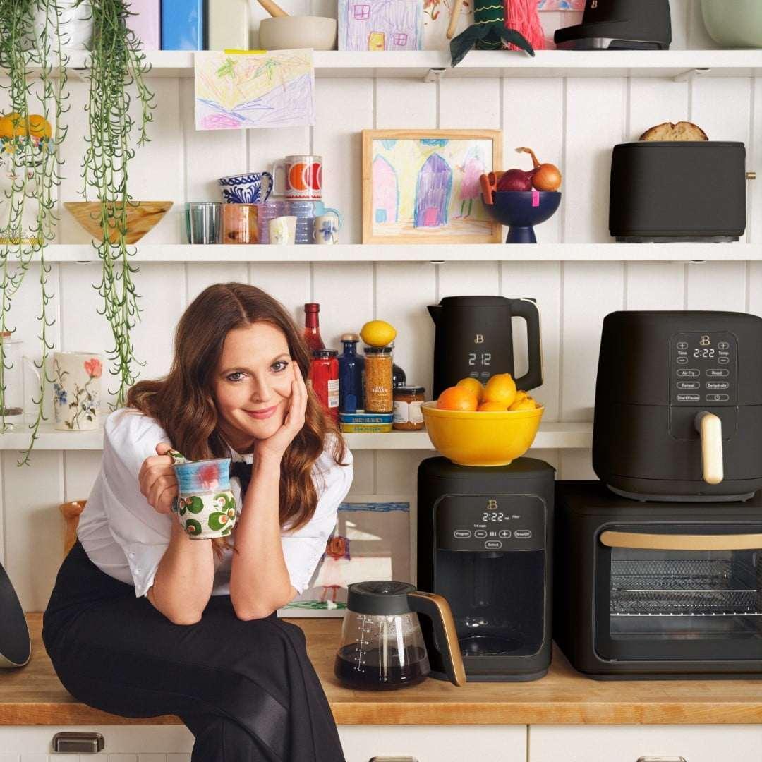 Beautiful 14-Cup Programmable Drip Coffee Maker with Touch-Activated Display, Black Sesame by Drew Barrymore - Image 2