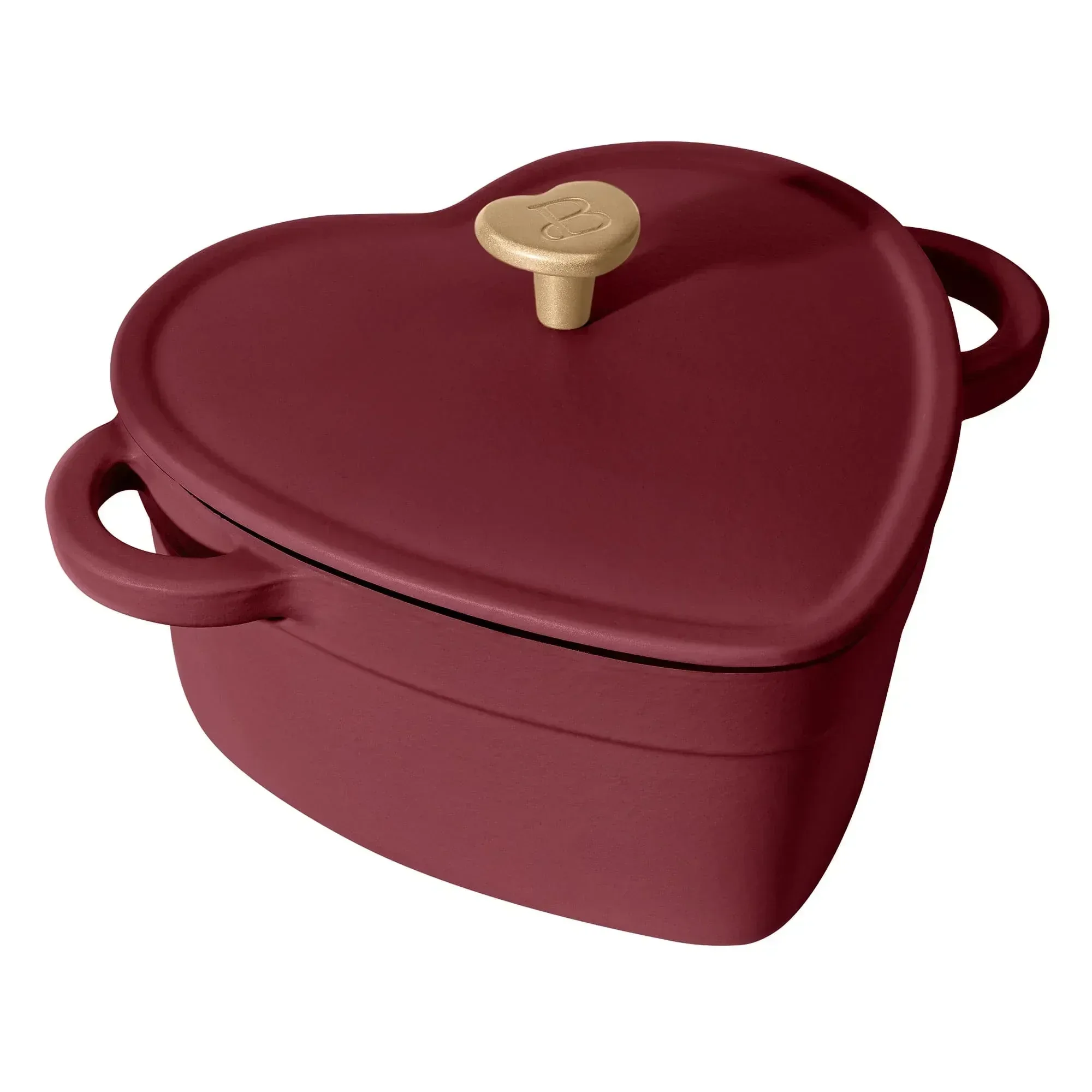 Beautiful 2QT Cast Iron Heart Dutch Oven, Black Sesame by Drew Barrymore - Image 13