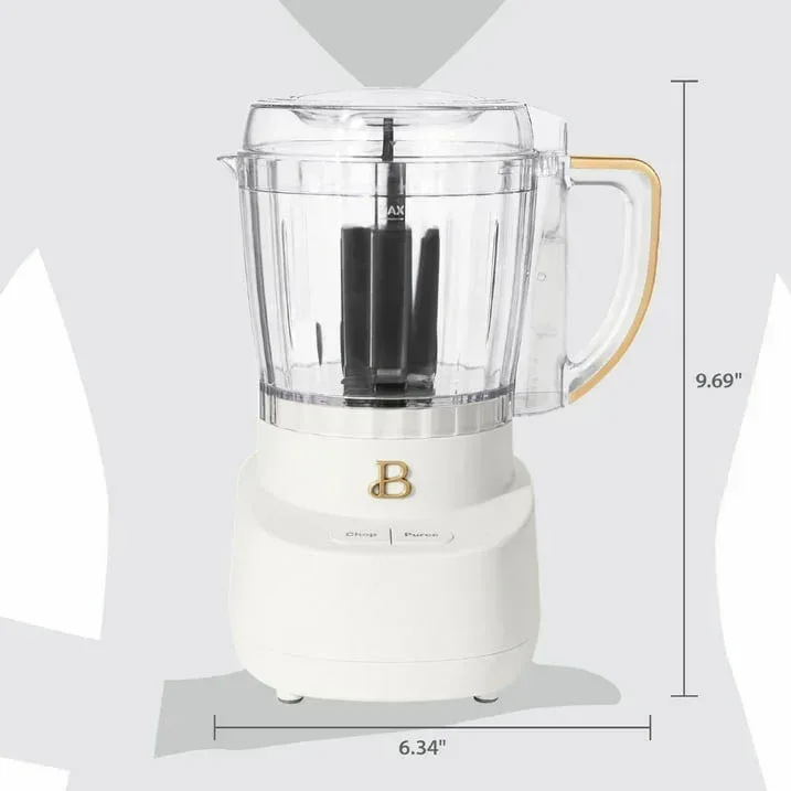 Beautiful 3-Cup Food Chopper, White Icing by Drew Barrymore - Image 3